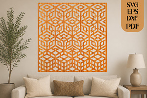 Modern Geometric Wall Art SVG, an Object Graphic by DreamCafeArt