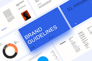 Blue Brand Guidelines Template