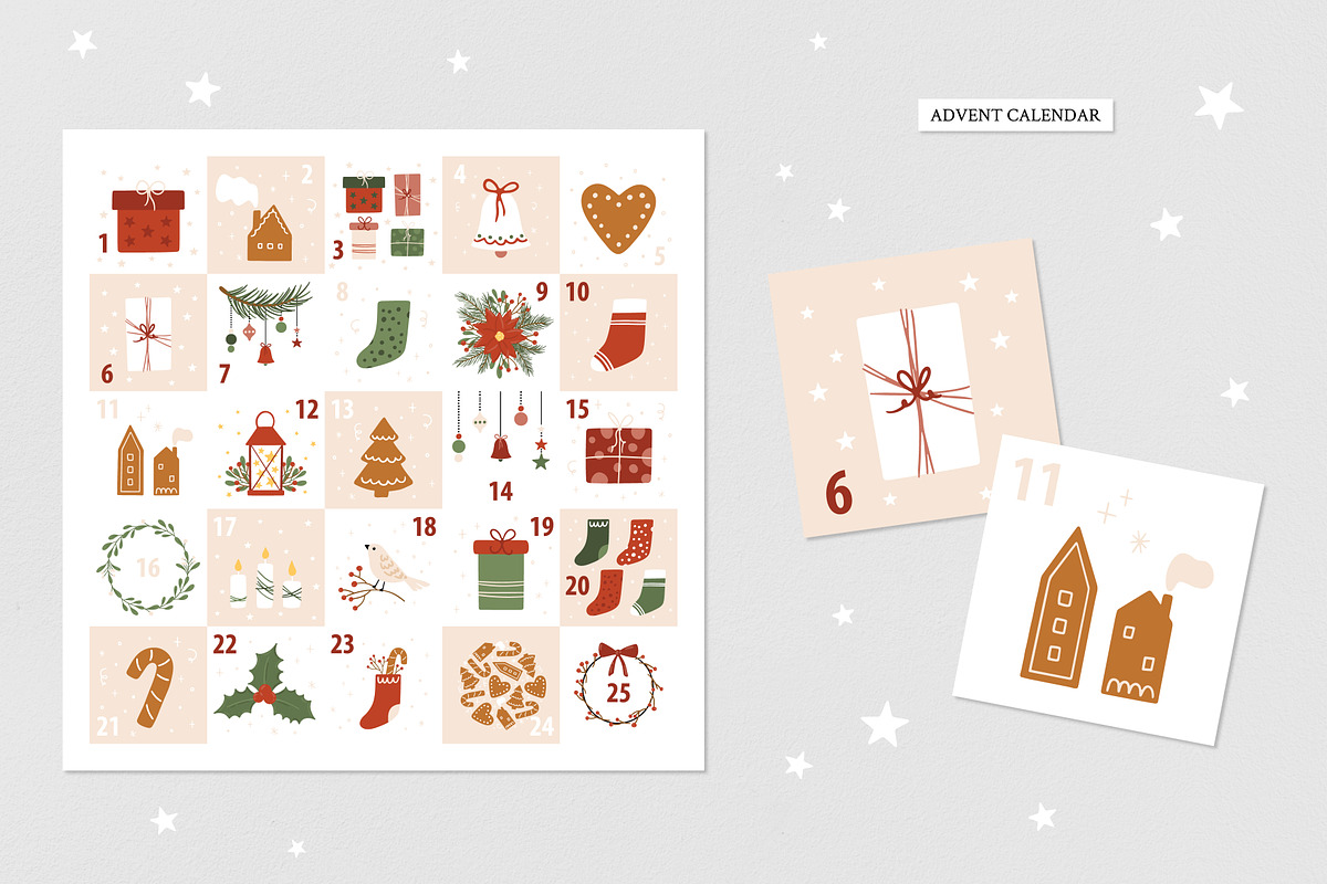 Winter Holiday - Christmas Set, a Pattern Graphic by simpleblues (Photo 7 of 9)