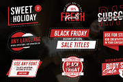 Black Friday Titles DaVinci Resolve, a Templates & Theme by 2dfx (Thumbnail 1 of 2)