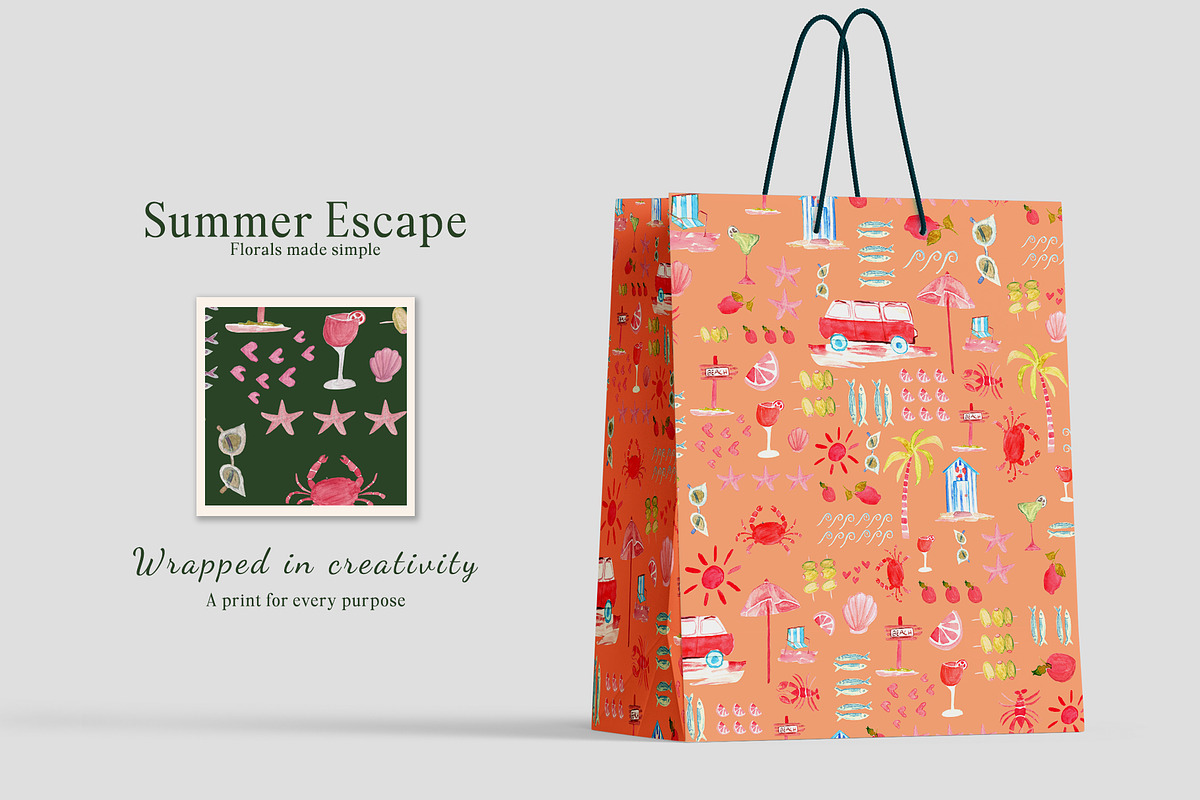 Summer Escape Prints & Patterns, a Pattern Graphic by GND ART STUDIO (Photo 6 of 8)