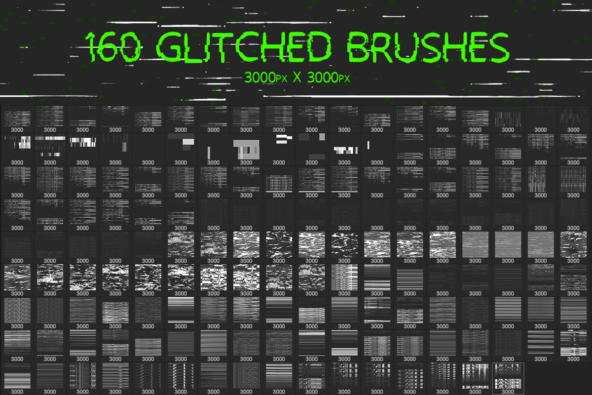 Glitch Brushes, a Brush Add-On by Big Blond Bear (Photo 2 of 3)