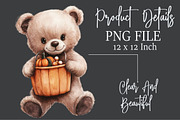 Halloween Teddy Bear Clipart, an Illustration by Rose Art (Thumbnail 4 of 7)