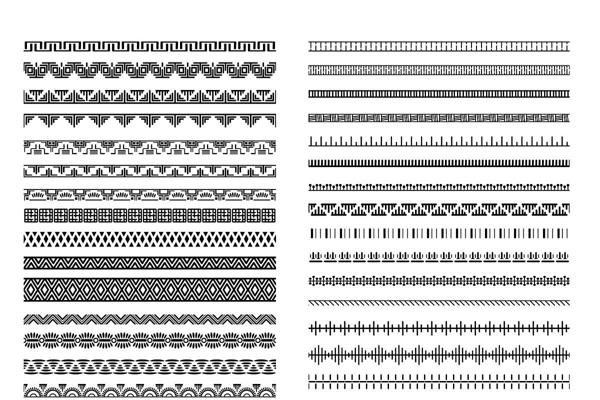 110 Ethnic Pattern Brushes, a Brush Add-On by Elinorka (Photo 2 of 10)