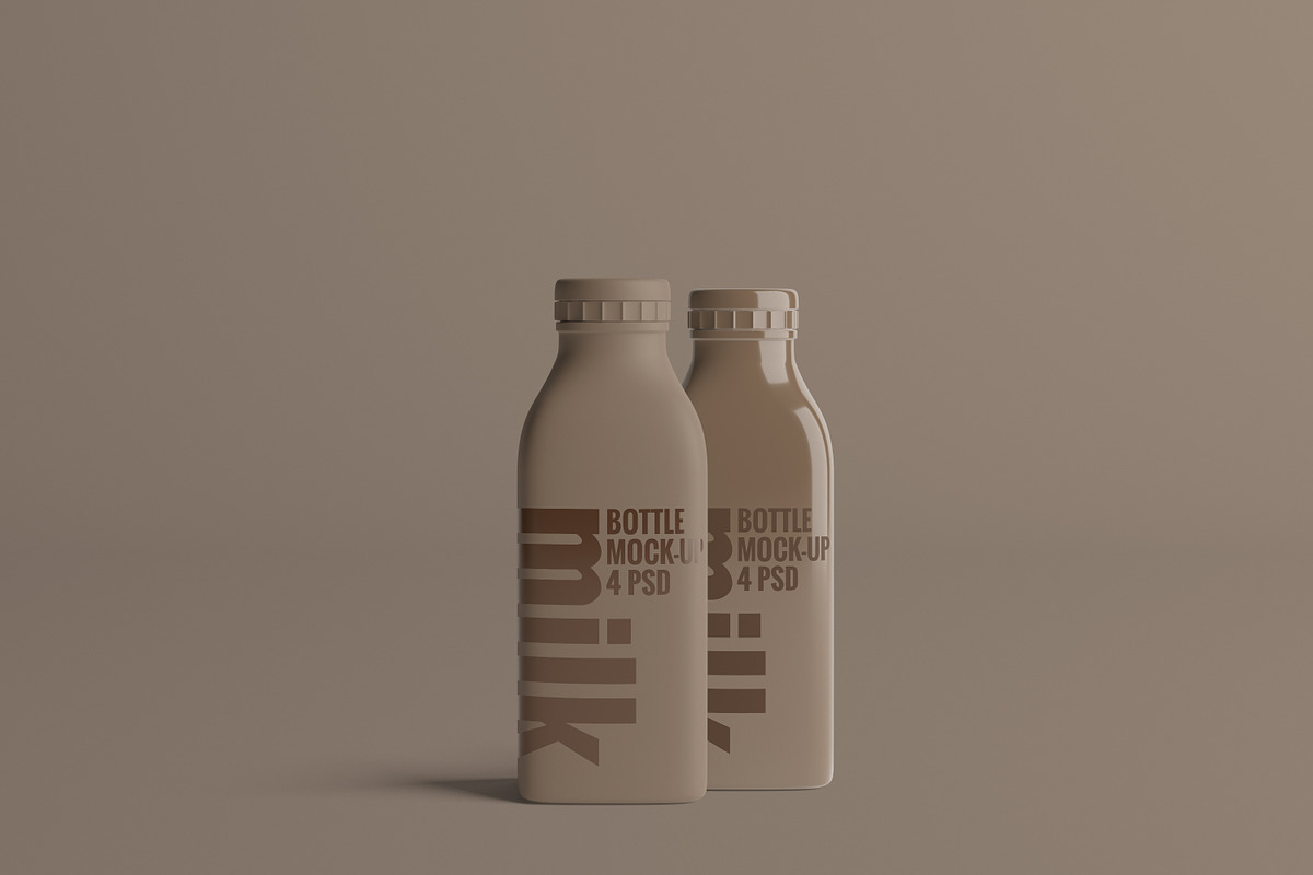 Milk Bottle Mock-Up 2 (Medium), a Packaging Mockup by AY Mock-Ups (Photo 8 of 11)