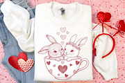 Whimsical Bunnies Valentine's Day, an Illustration by Canvas Craft (Thumbnail 4 of 7)