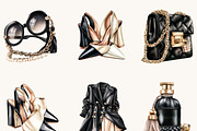 Fashion Girl Clipart Bundle, a Person Illustration by BusyDaydesign (Thumbnail 5 of 9)