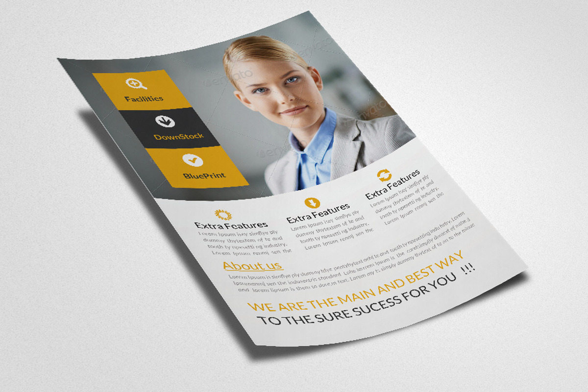 Creative Business Flyer Template, a Flyer Template by Psd Templates (Photo 3 of 3)