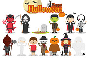Set of Halloween characters, an Illustration by asantosg (Thumbnail 1 of 5)
