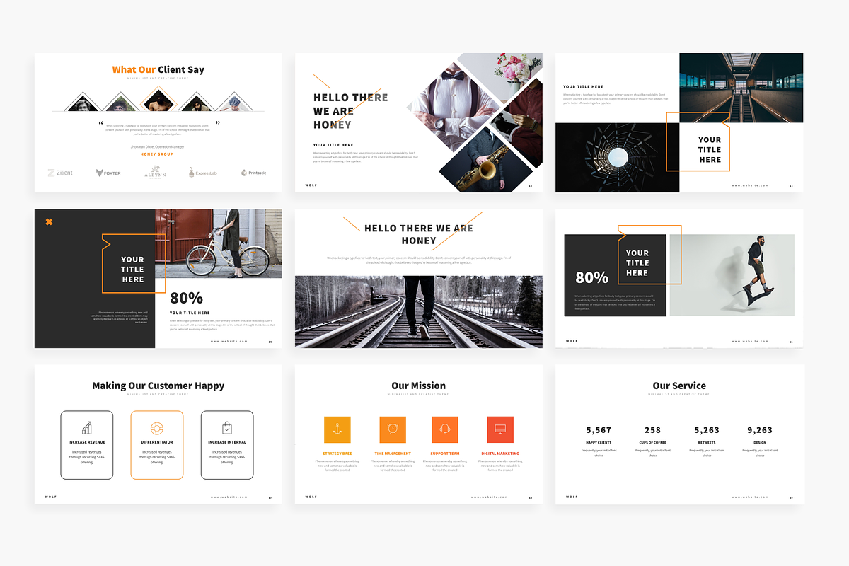 Honey - Powerpoint Template, a Presentation Template by Mikokit (Photo 4 of 18)