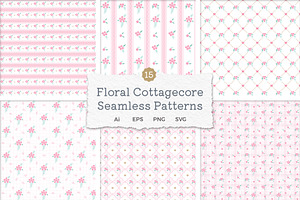 Cottagecore Floral Seamless Patterns