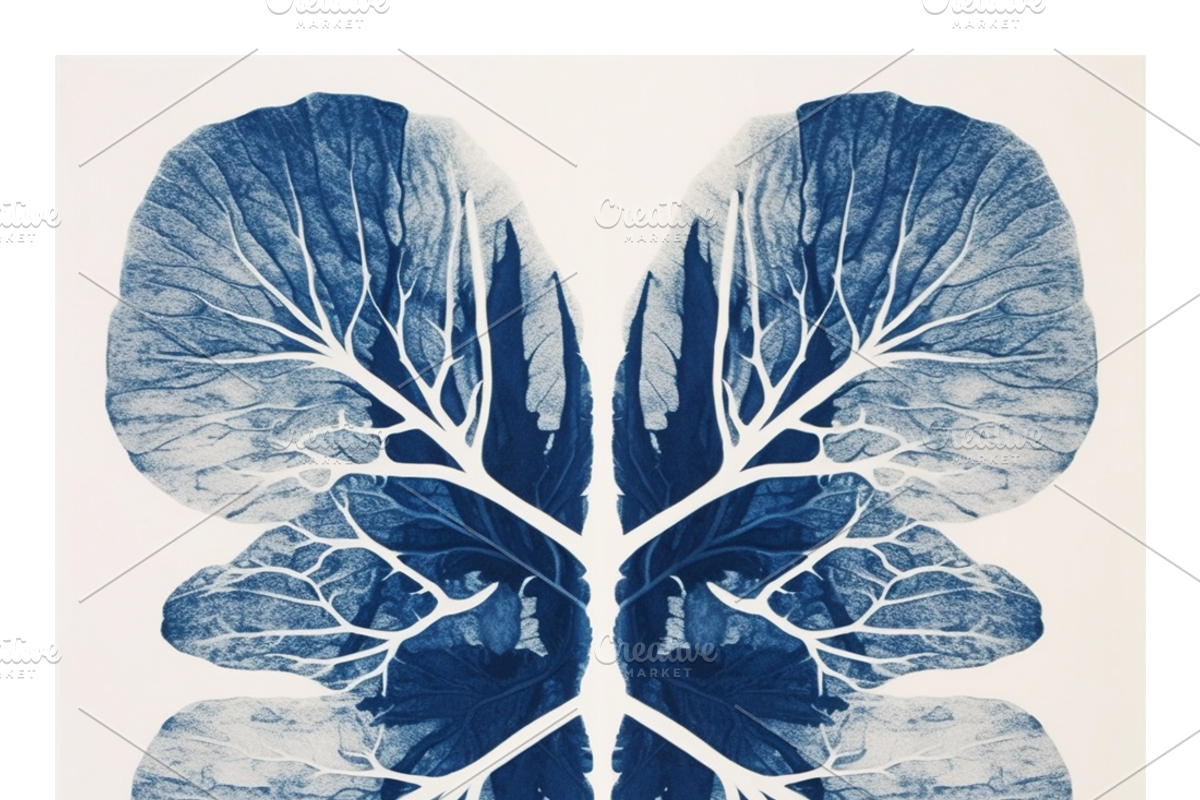 Cybo Collection · Cyanotype Botanics, a Texture Illustration by milatovar (Photo 12 of 19)