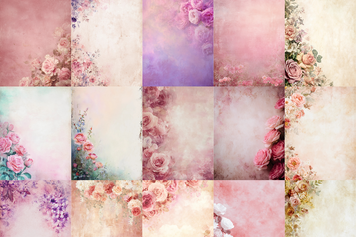 Blush Rose Digital Paper Pack, a Brochure Template by LA Design (Photo 2 of 9)