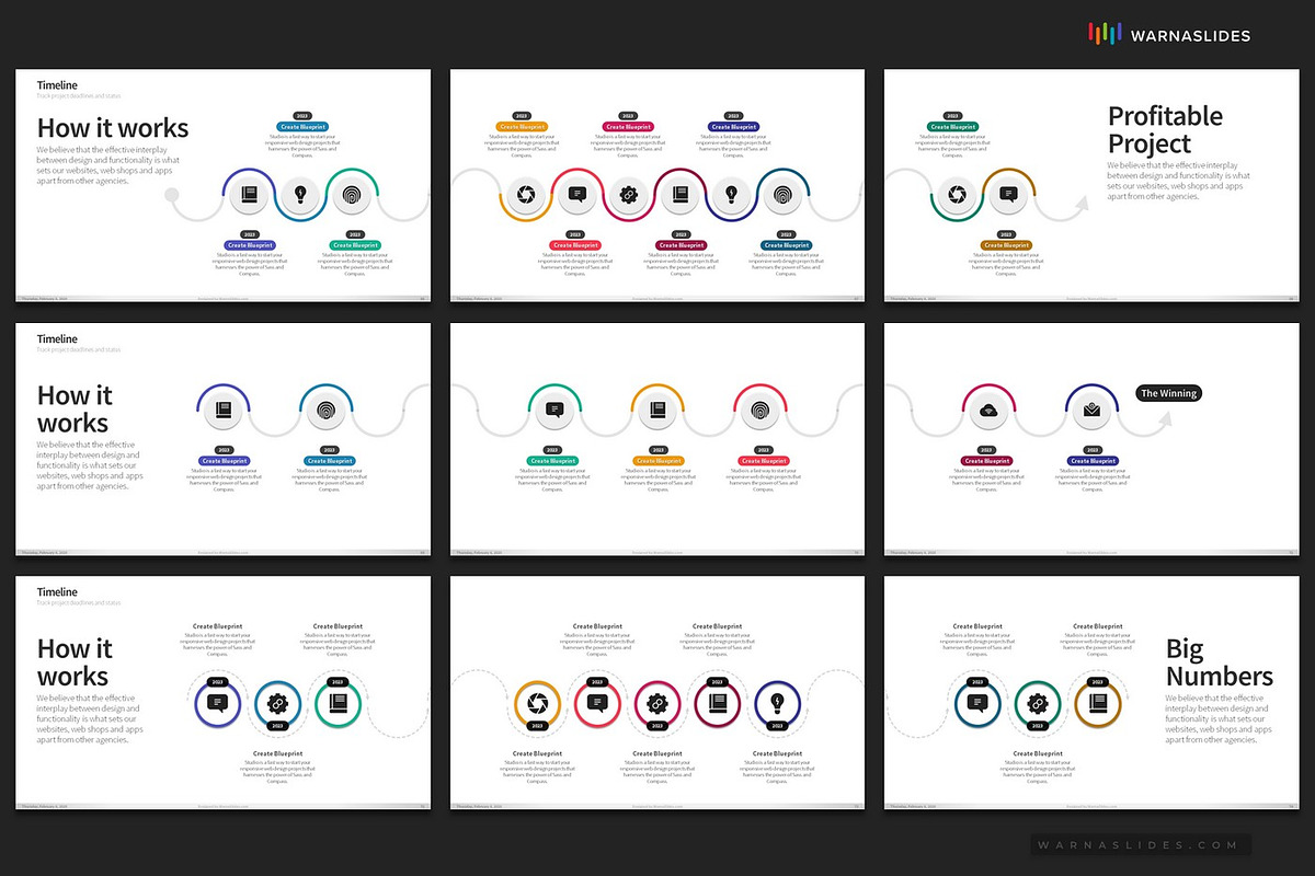 Timeline PowerPoint Templates, a Presentation Template by Warna Works (Photo 20 of 24)