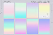 HOLOGRAPHIC Vibrant Gradient, Shapes, a Texture Graphic by Oksana Trygub (Thumbnail 13 of 16)