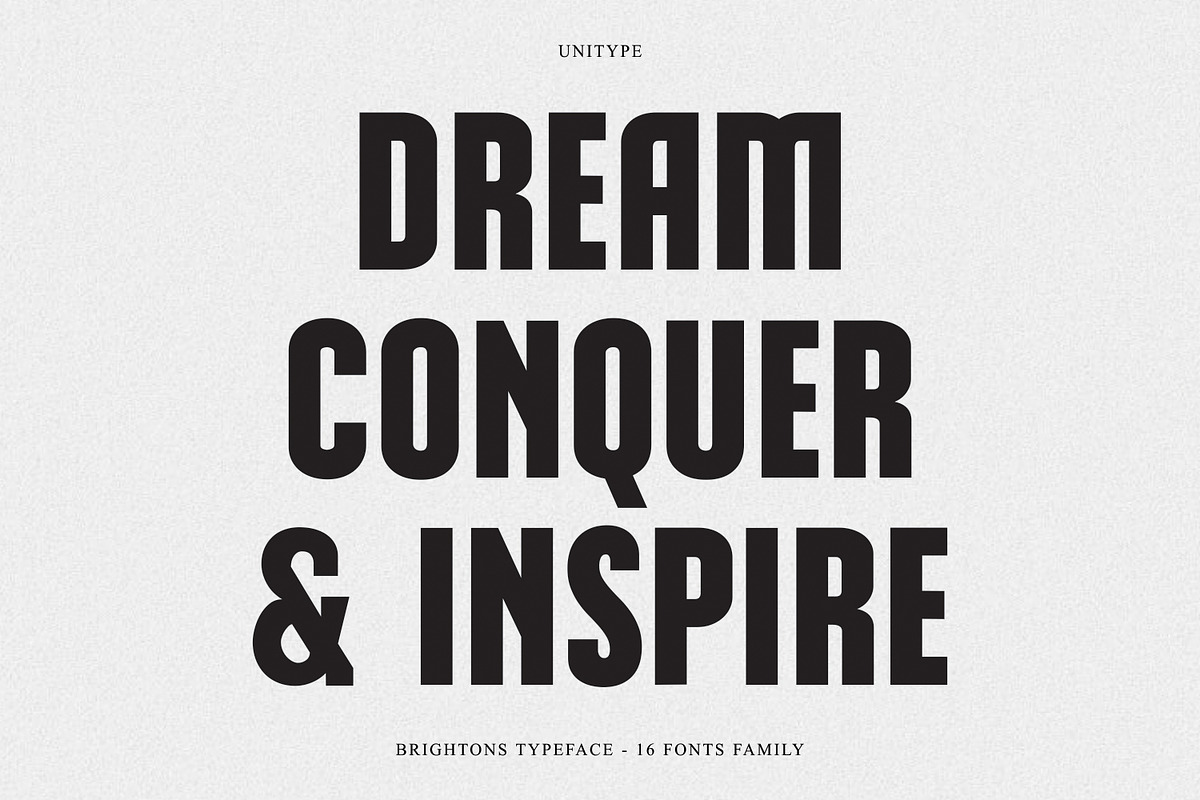 BRIGHTONS - A Powerful Sans Serif, a Sans Serif Font by Umitype (Photo 7 of 9)