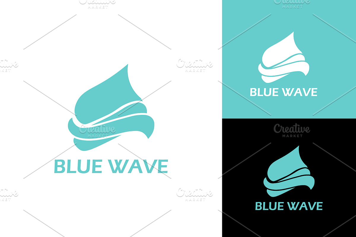 Blue Wave Logo, a Branding & Logo Template by zaqilogo