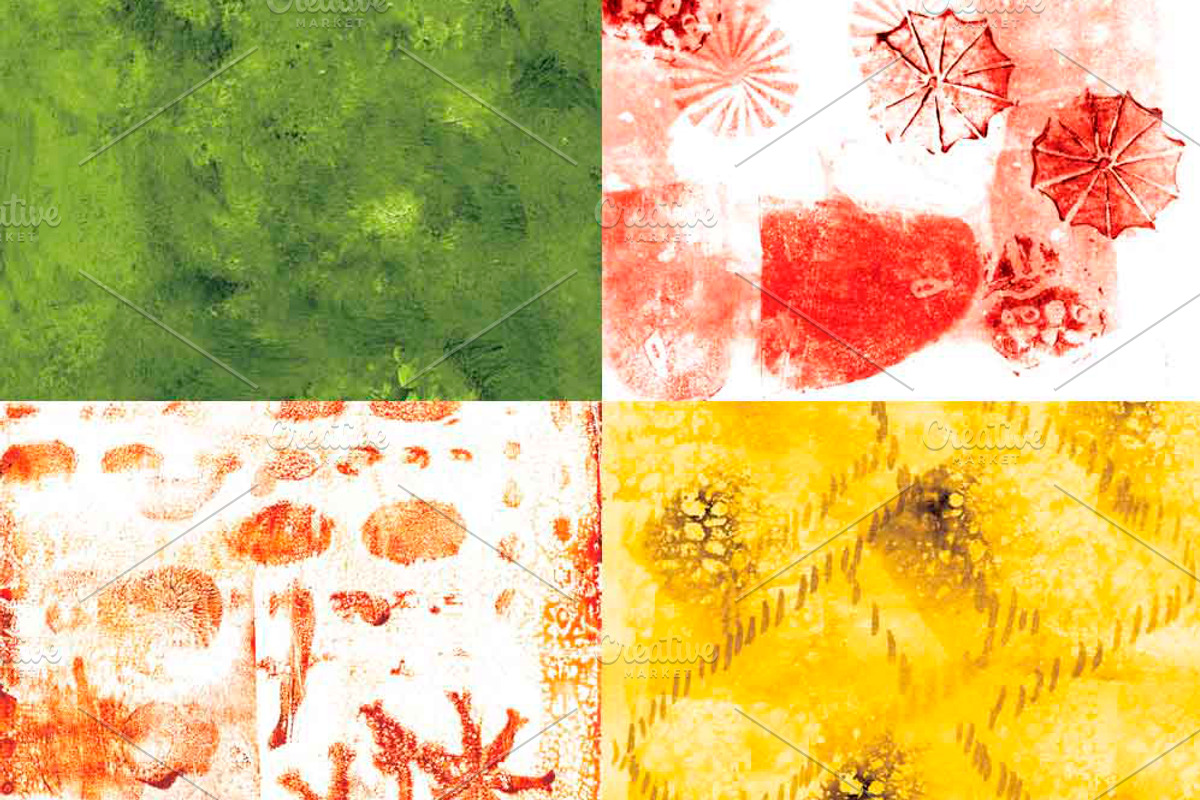 Red, green and yellow papers, a Pattern Graphic by Liz Plummer (Photo 2 of 5)