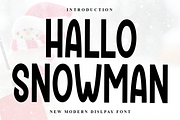 Hallo Snowman, a Serif Font by FreshTypeINK (Thumbnail 1 of 8)