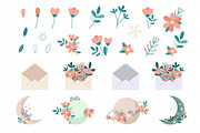 Blossom moon garden clipart, an Illustration by BrillCreateArt (Thumbnail 2 of 4)