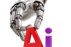 Robotic Hand with Plastic Letters, a School & Education Photo by Andy Dean Photography