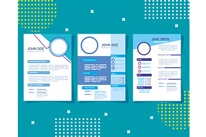 Three Curriculum Vitae Templates