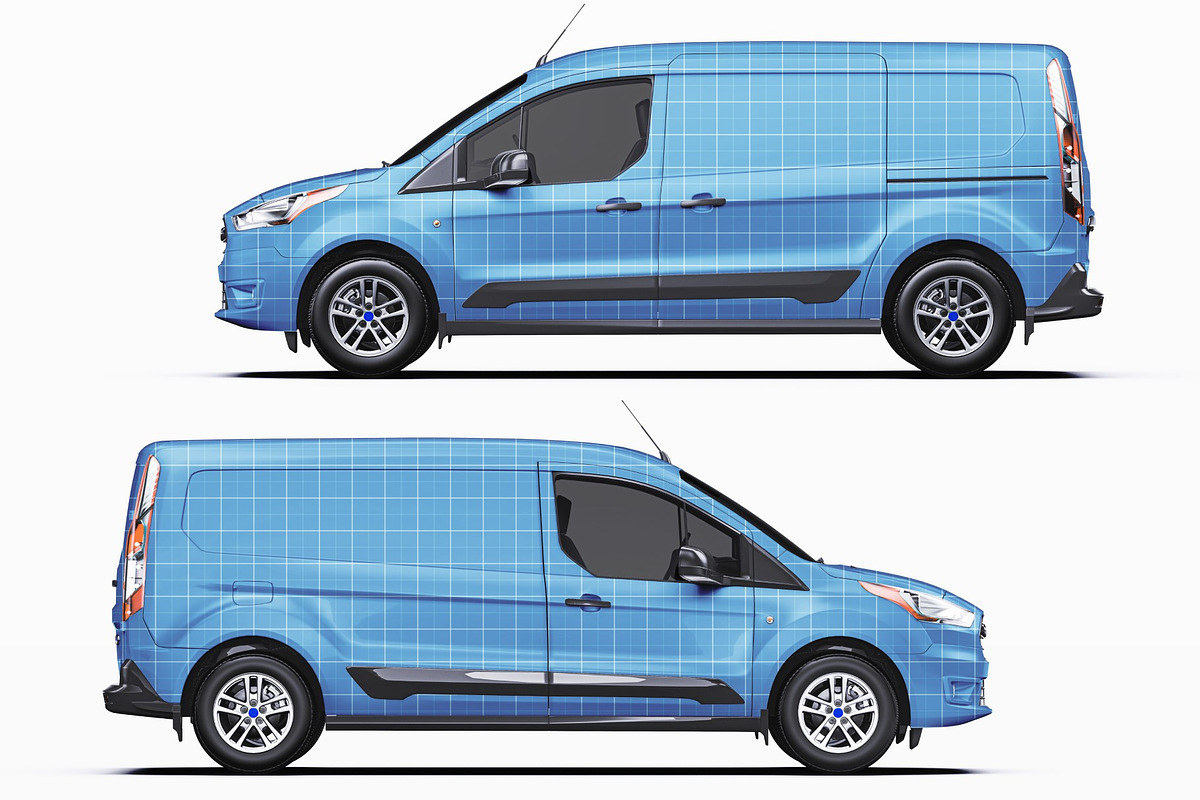LWB Compact Cargo Van Mockup Set, a Product Mockup by Halal Graphic Studio (Photo 9 of 14)