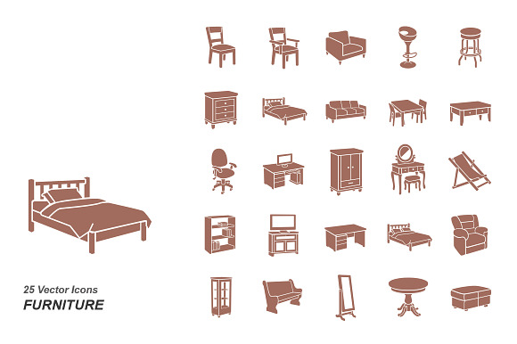 Furniture Vector Icons