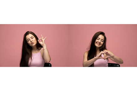 Set of two photos of beautiful, a Person Photo by volodymyrshtun13795