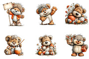 Whimsical Easter Teddy Bear Clipart, an Illustration by CreationArt (Thumbnail 4 of 7)