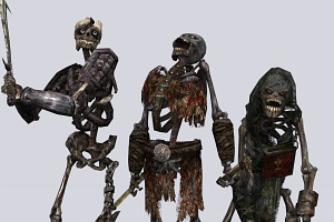 3DRT - Dark Bones Skeletons Pack