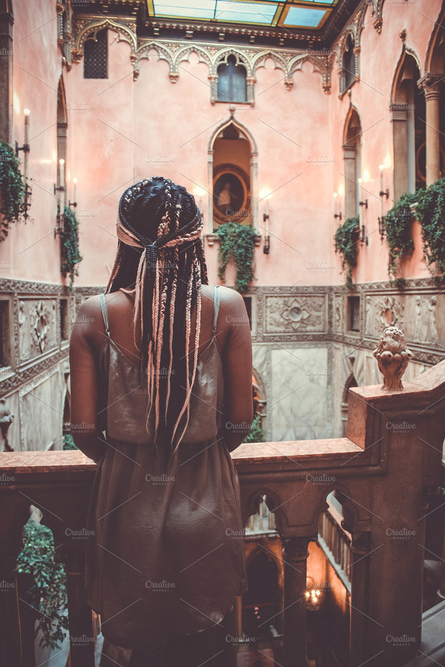 Black Girl Looking Out Balcony, a Person Photo by Shamia Casiano Creative