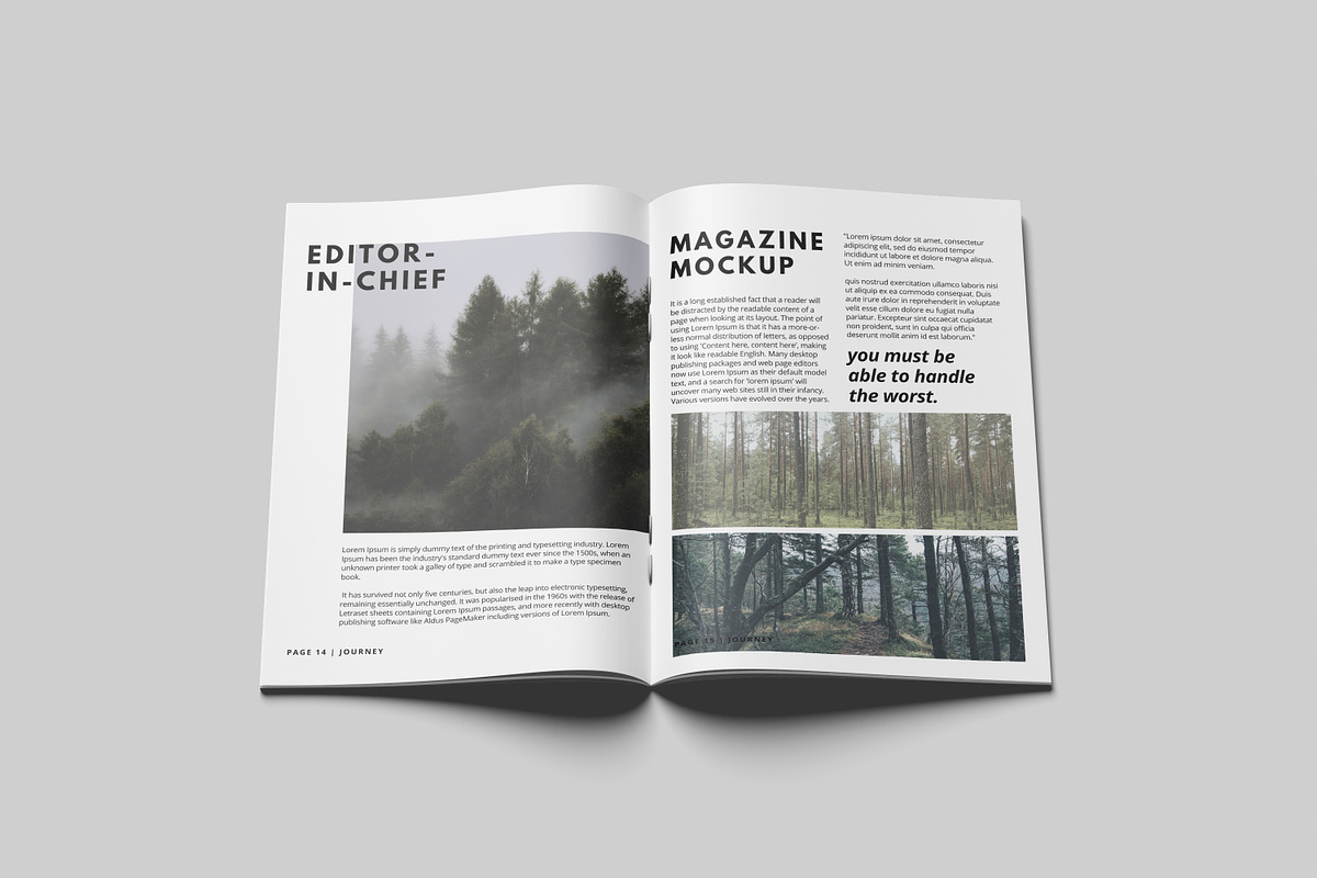A4 Magazine Brochure Mockup, a Books & Magazine Mockup by Riel Concept (Photo 2 of 7)
