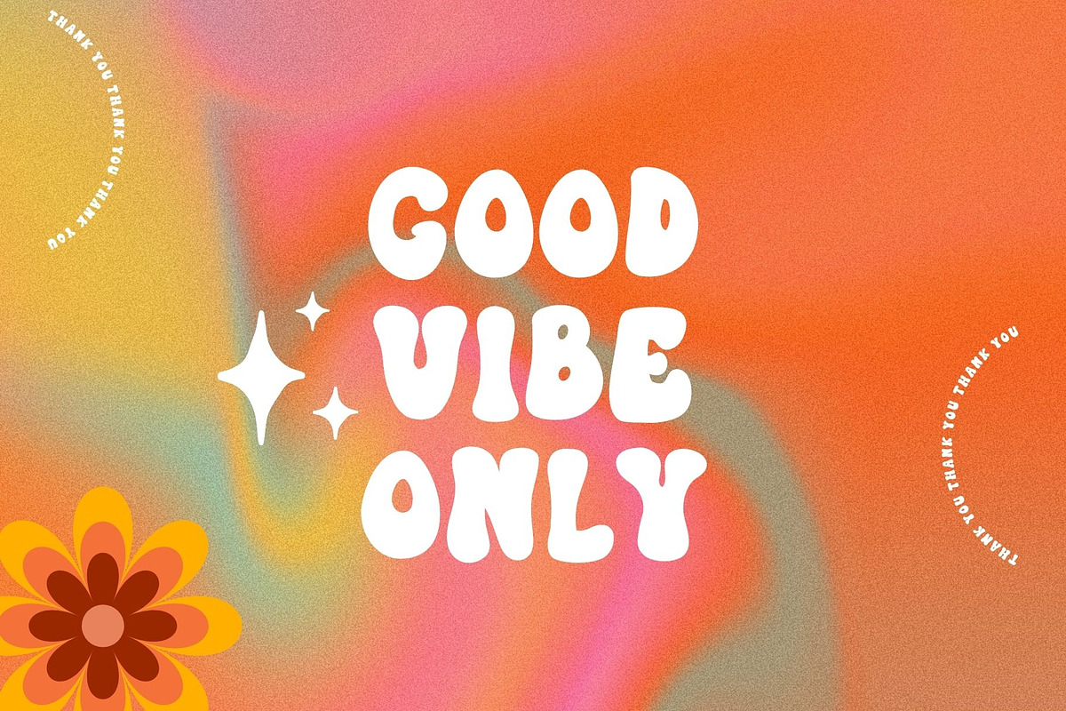 Groovy Night is a cool groovy font, a Handwritten Font by Brown Cupple (Photo 3 of 7)