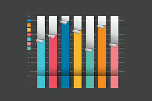 Column Flat Chart Graph