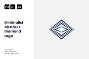 Minimalist Abstract Diamond Logo, a Branding & Logo Template by Luxury Logos (Thumbnail 1 of 4)