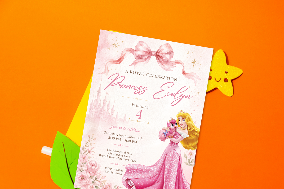 Princess birthday invitation, an Invitation Template by heynomi (Photo 10 of 19)