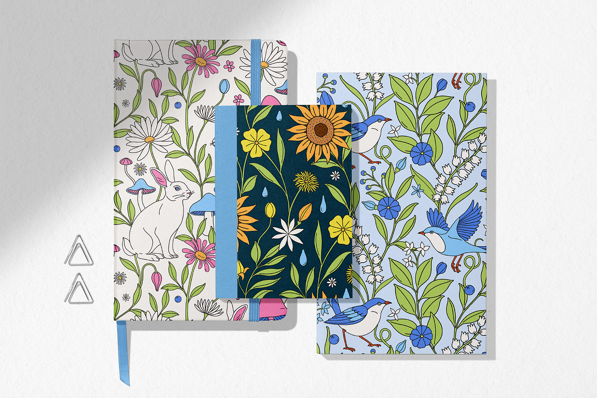 Spring Garden Vector Collection, a Pattern Graphic by rouxsupplyco (Photo 3 of 15)