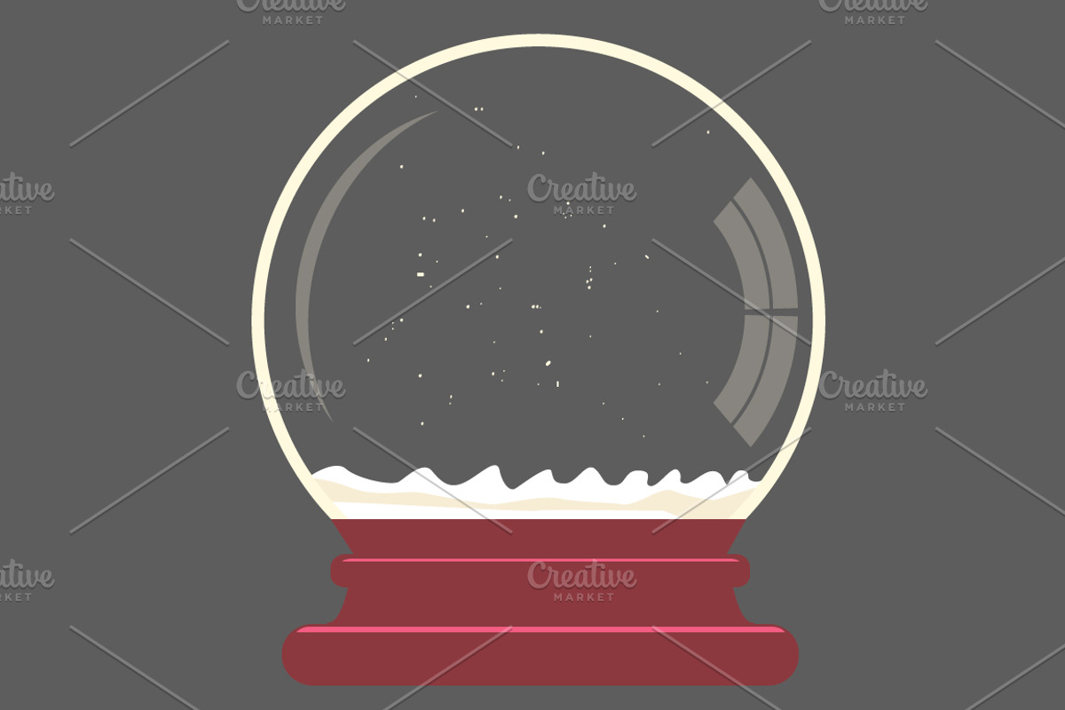 SET Snow globe - Christmas toy, a Decorative Illustration by pashigorov (Photo 2 of 12)
