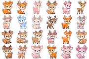Cute Deer Clipart, an Animal Illustration by Forhadx5 (Thumbnail 4 of 9)