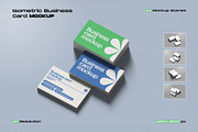 Isometric Business Card Mockup, a Books & Magazine Mockup by My Code Std (Thumbnail 1 of 6)