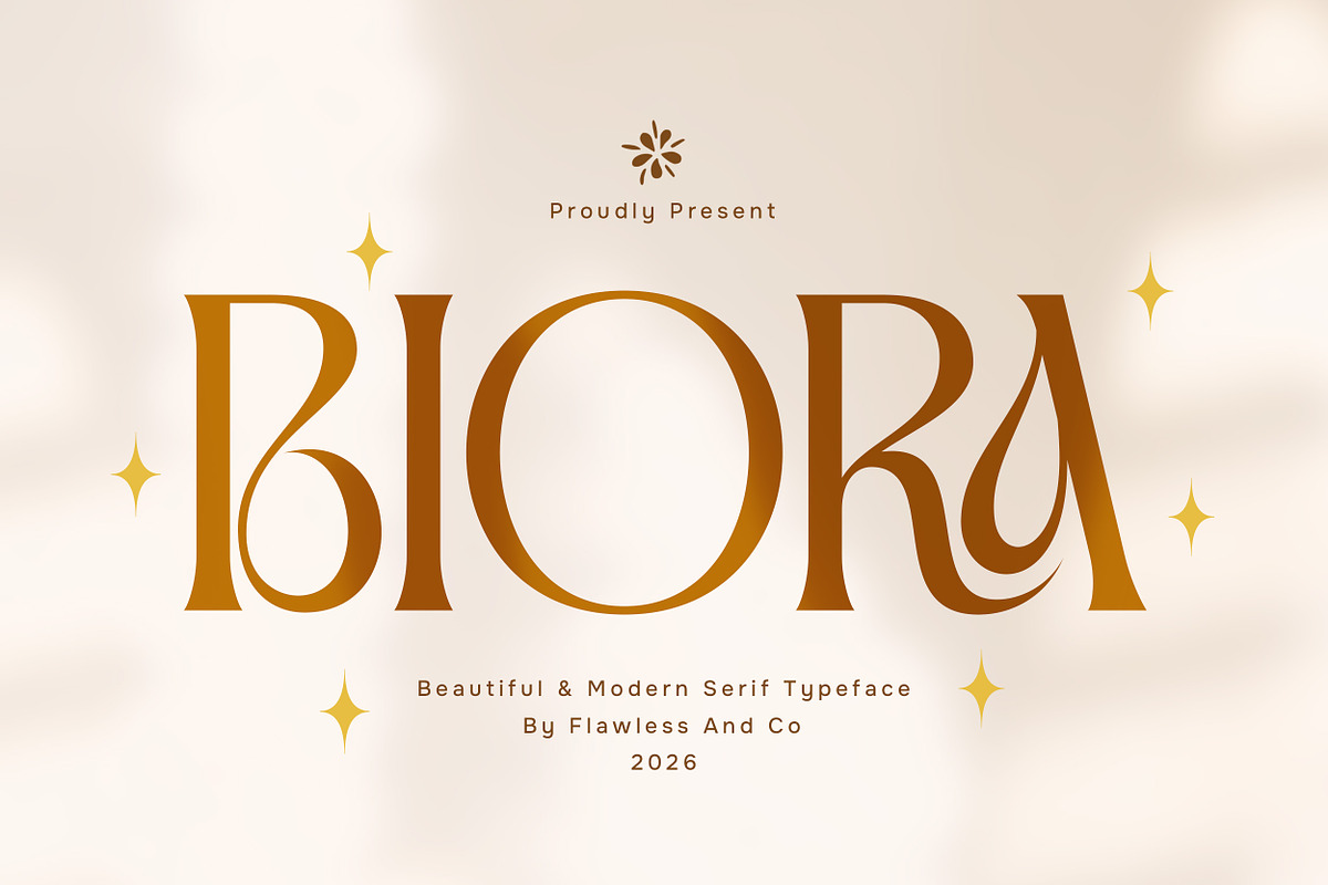 Biora - Elegant Serif Display Font, a Serif Font by Flawless And Co (Photo 1 of 10)