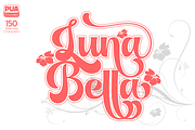 Luna Bella - Sweet Retro Script, a Script Font by Sign Studio (Thumbnail 1 of 8)