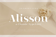 Alisson, a Serif Font by geengraphy (Thumbnail 1 of 3)