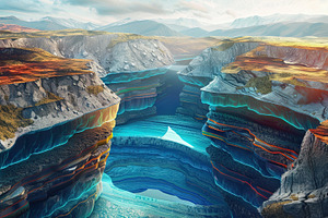 Colorful Layered Canyon Landscape, a Nature Photo by Ales Munt