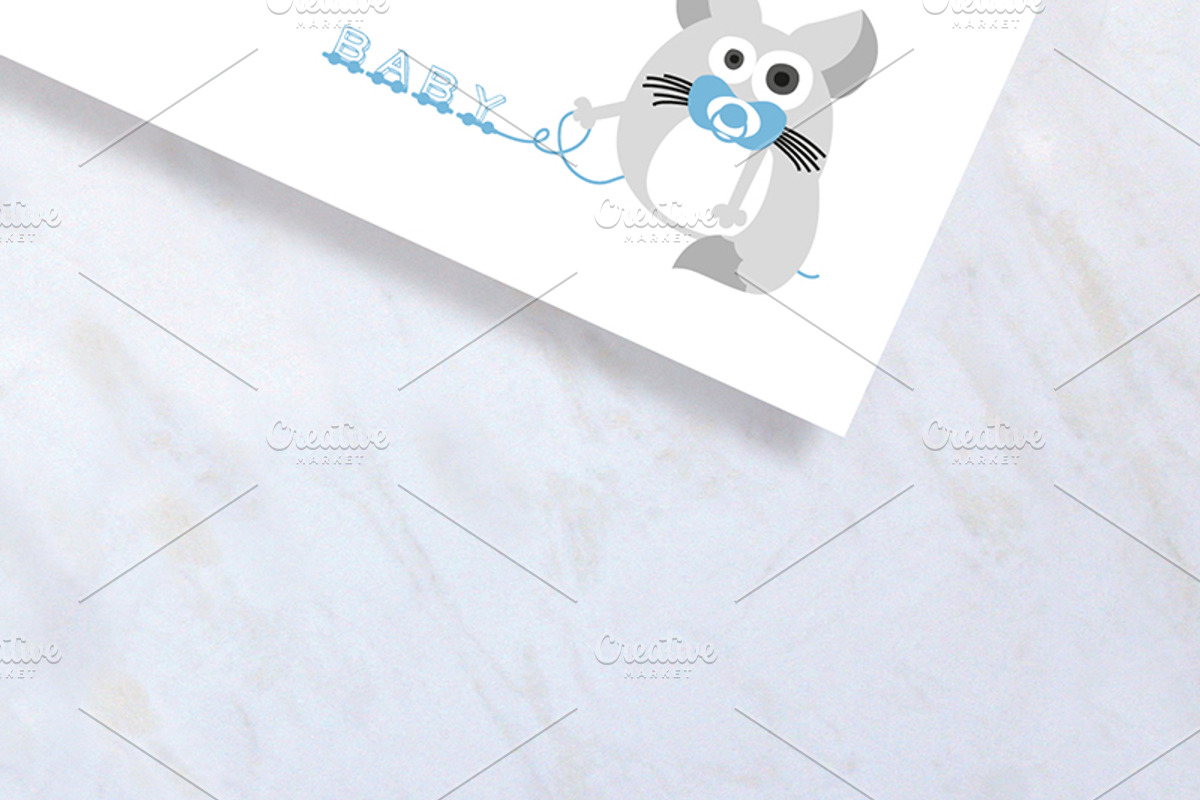 Cute Baby Chinchilla Stationary, a Card Template by stockhype (Photo 2 of 2)
