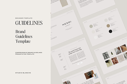 Brand Guidelines Template, a Presentation Template by Studio Blanche