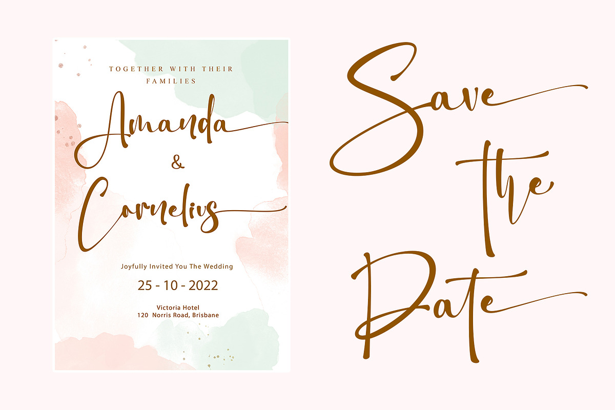 Blacker Valentine, a Script Font by Letterara (Photo 5 of 10)