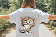 Whimsical Summer Cat Clipart, an Illustration by Digital Artistic99 (Thumbnail 6 of 9)