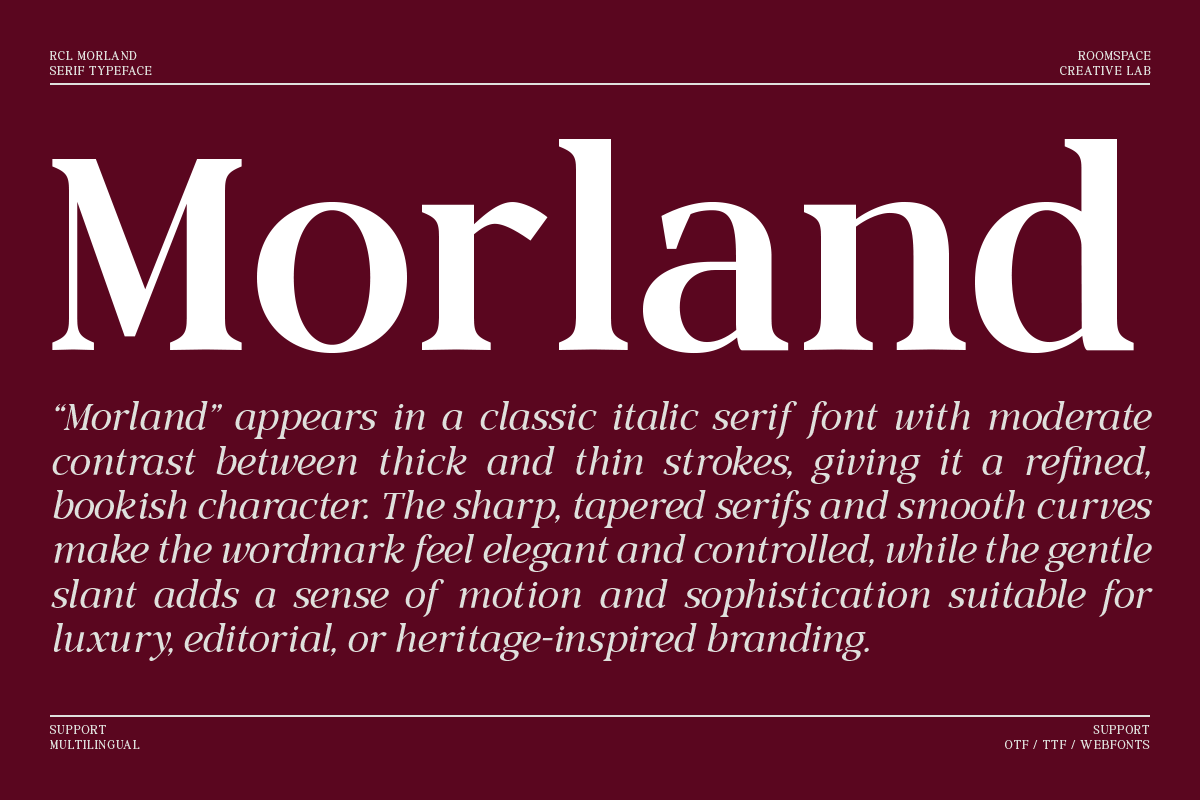 Morland – A Modern Elegant Serif, a Slab Serif Font by roomspace creative lab (Photo 11 of 15)